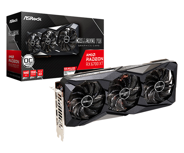 AMD Radeon™ RX 6700 XT PG D 12GB OC Refurbished: ASRock AMD Radeon RX 6700 XT Phantom Gaming D